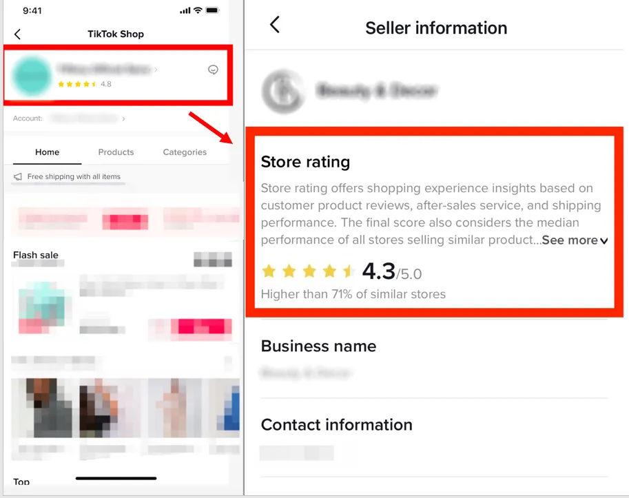 店铺评分（东南亚跨境）
