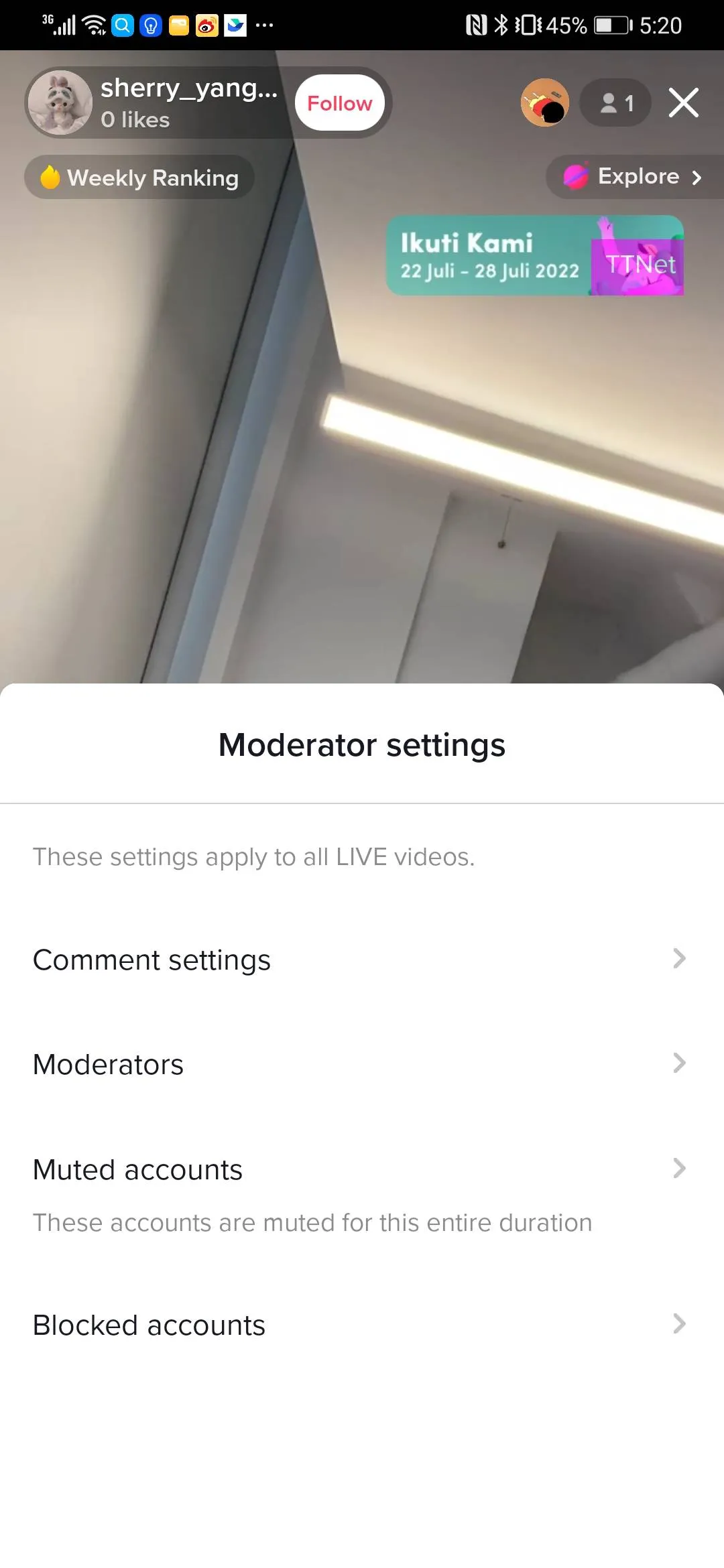 直播间管理员模式