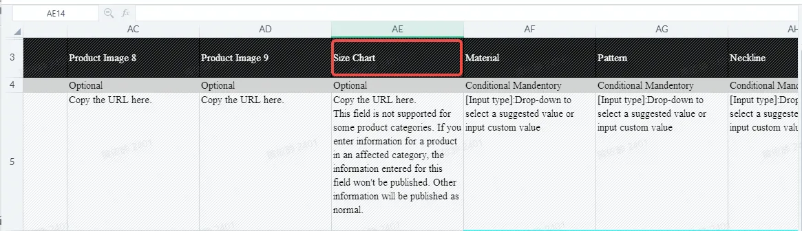 【英国/东南亚】TikTok Shop 商品尺码表信息规范