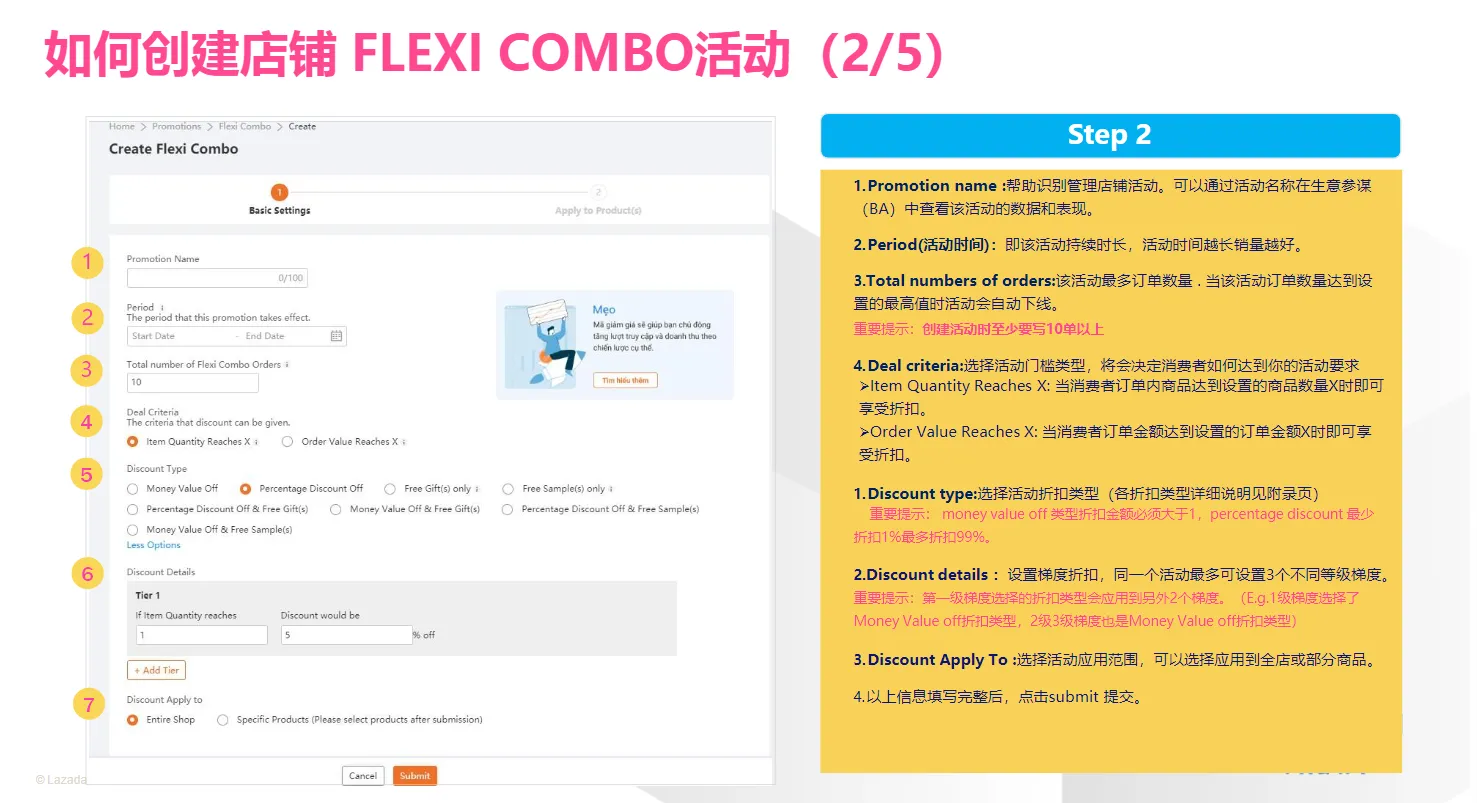 【Lazada知识大纲更新】如何设置多件多折