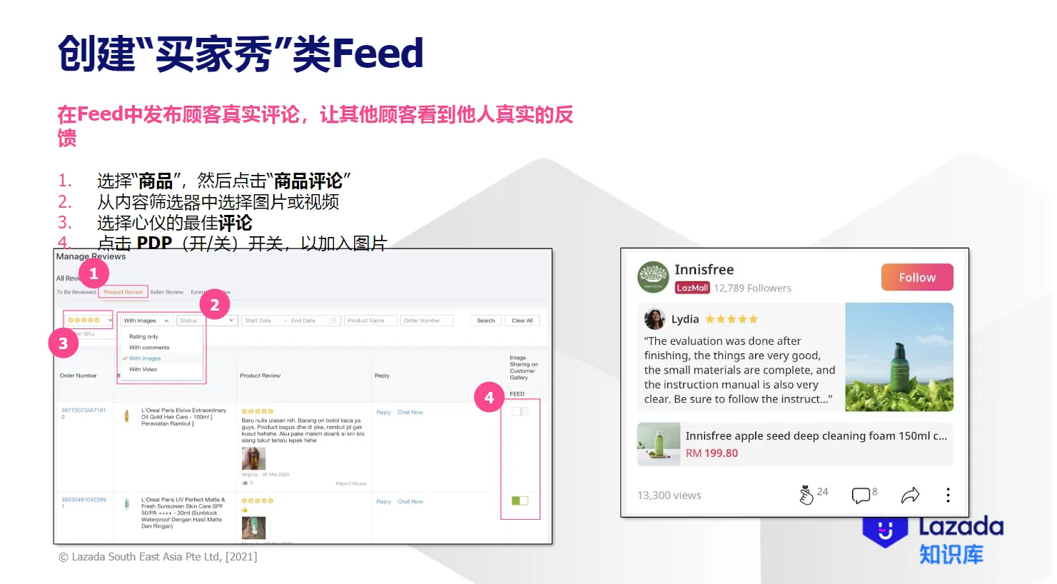 【Lazada知识大纲更新】如何设置Feed