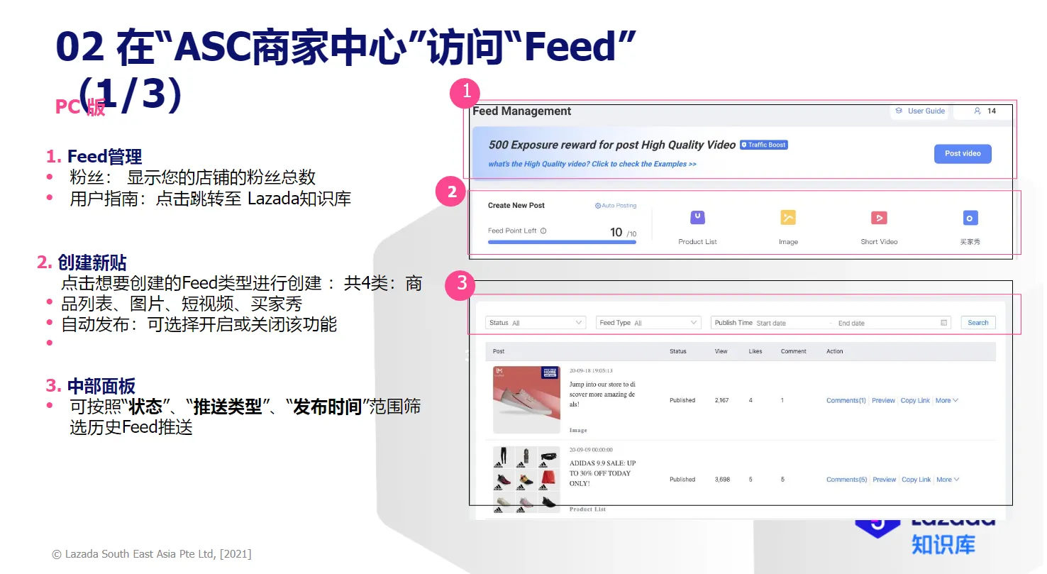 【Lazada知识大纲更新】如何设置Feed