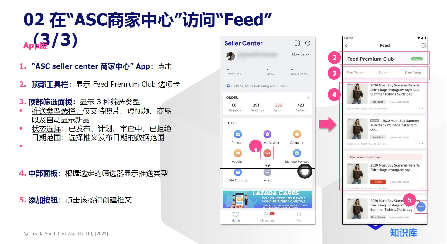 【Lazada知识大纲更新】如何设置Feed