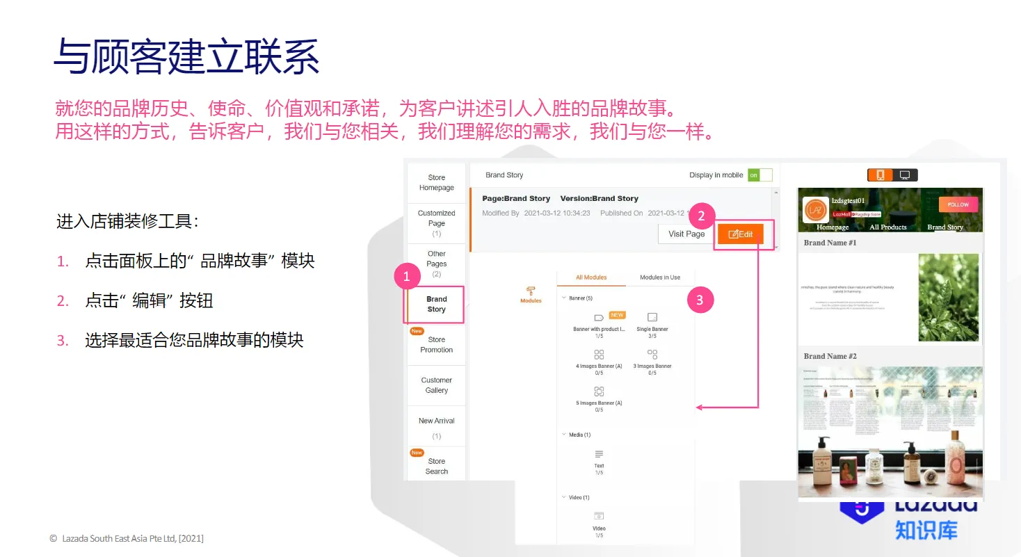 【Lazada知识大纲更新】店铺装修
