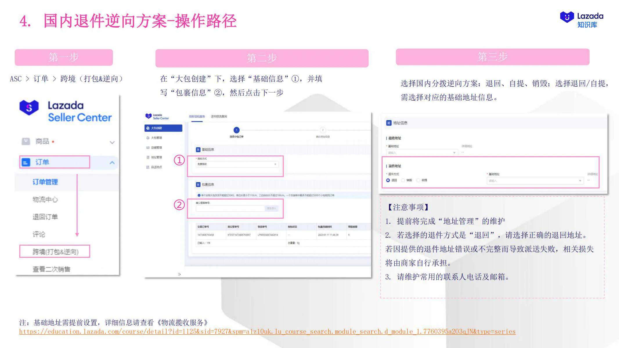 【Lazada知识大纲更新】商家发货指引
