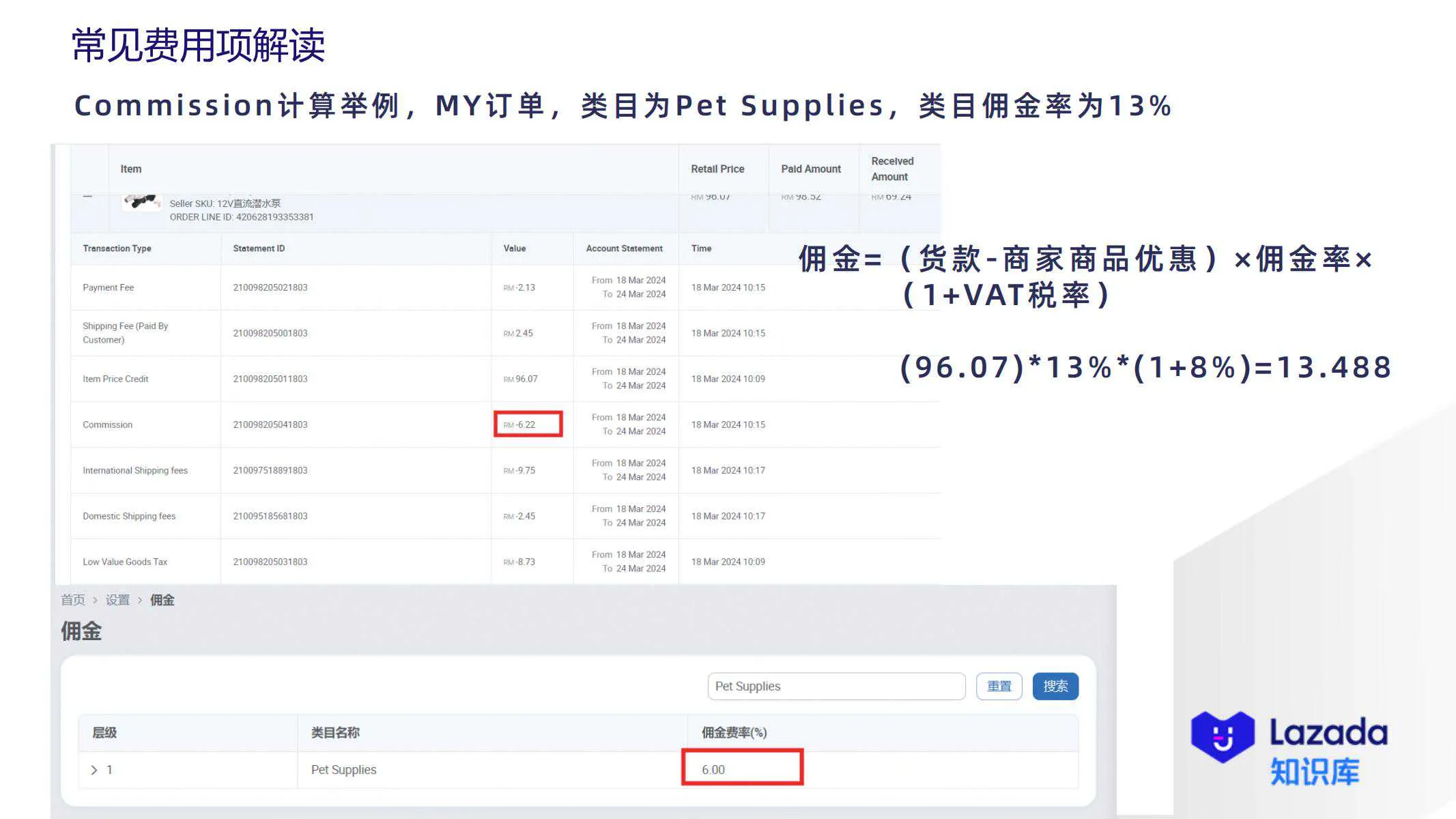 【Lazada知识大纲更新】账单常见费用项解读