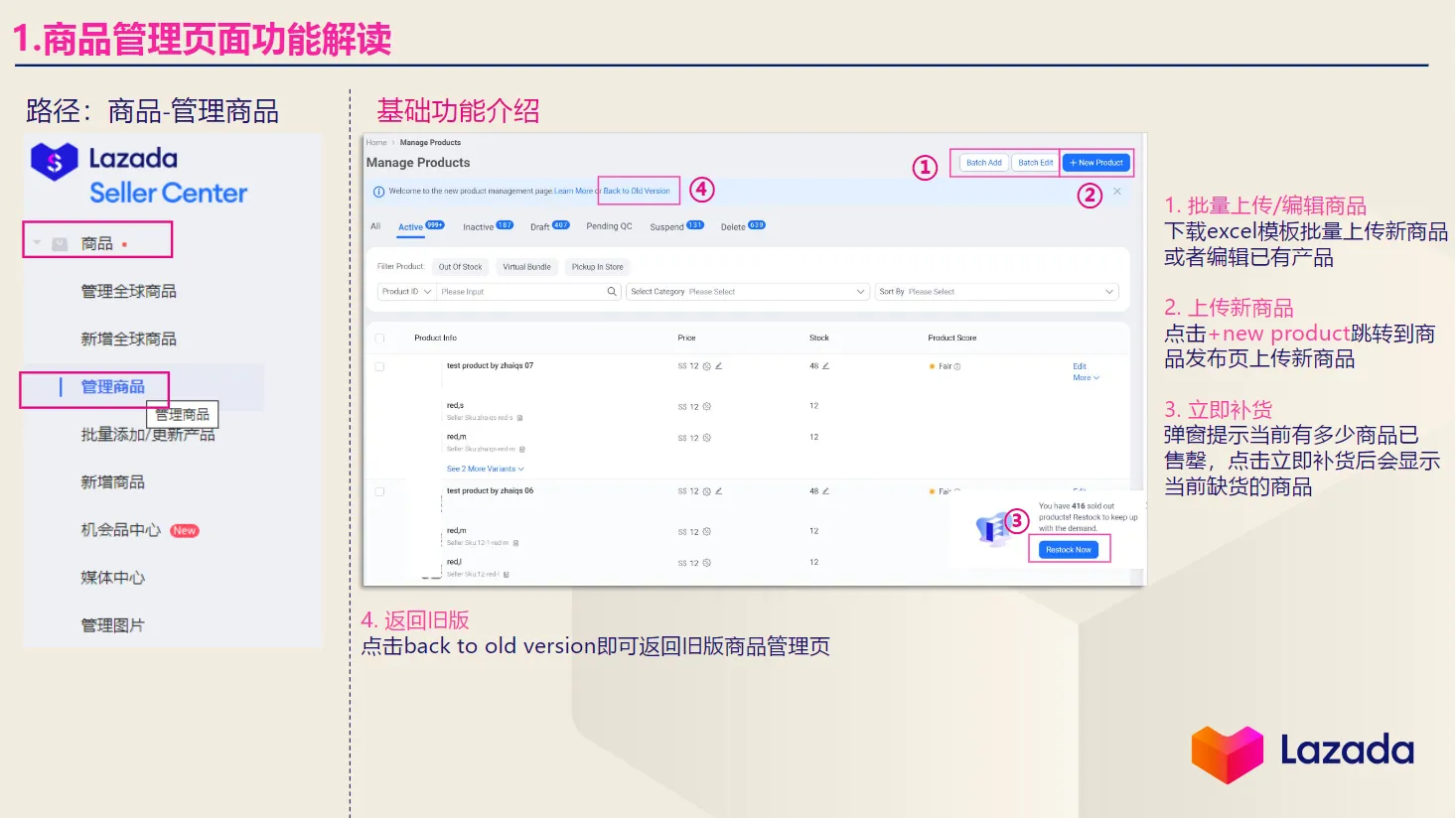 【Lazada知识大纲更新】ASC商品管理&amp;商品上传
