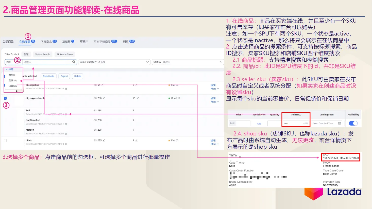 【Lazada知识大纲更新】ASC商品管理&amp;商品上传