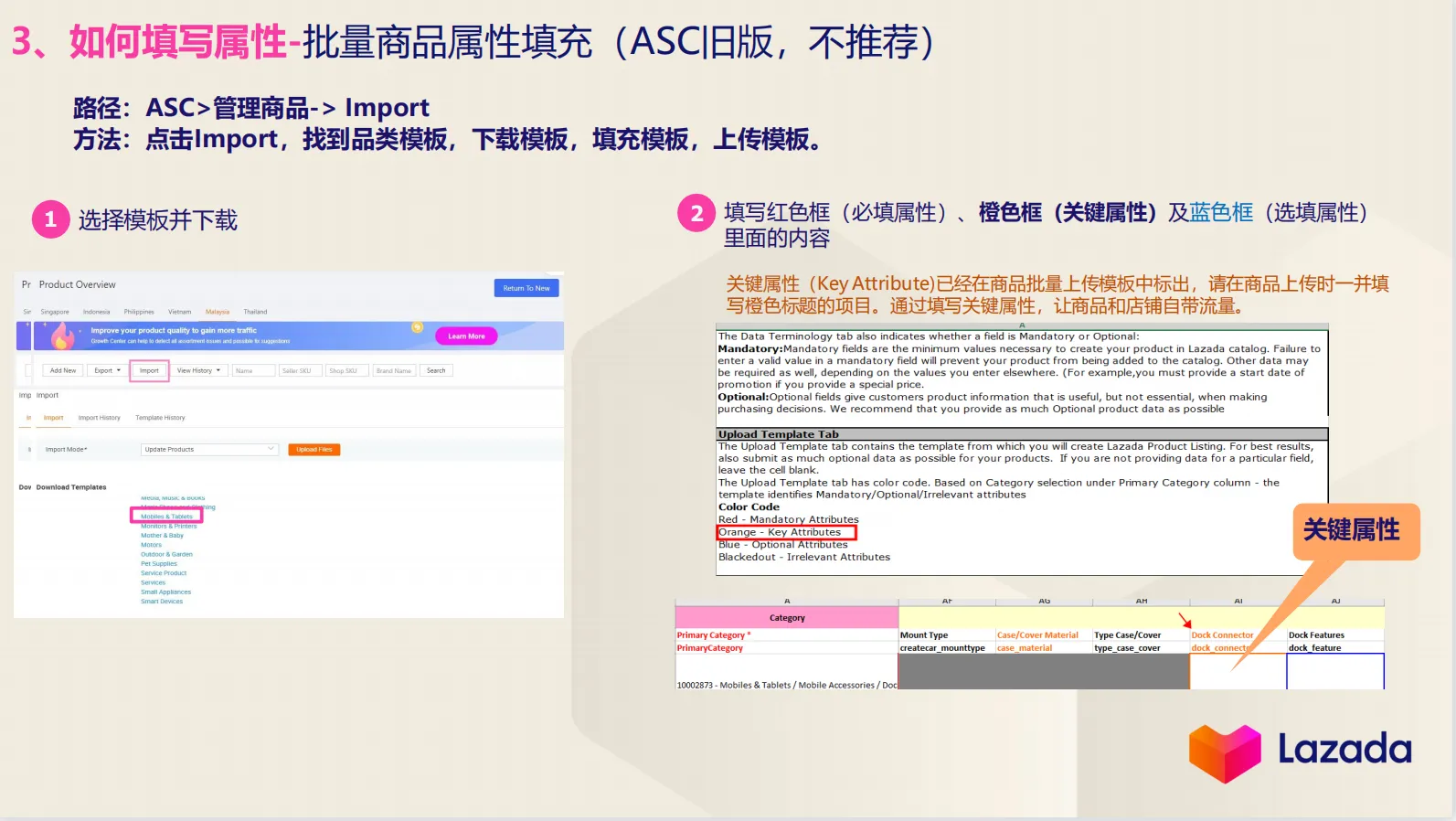 【Lazada知识大纲更新】产品属性填充
