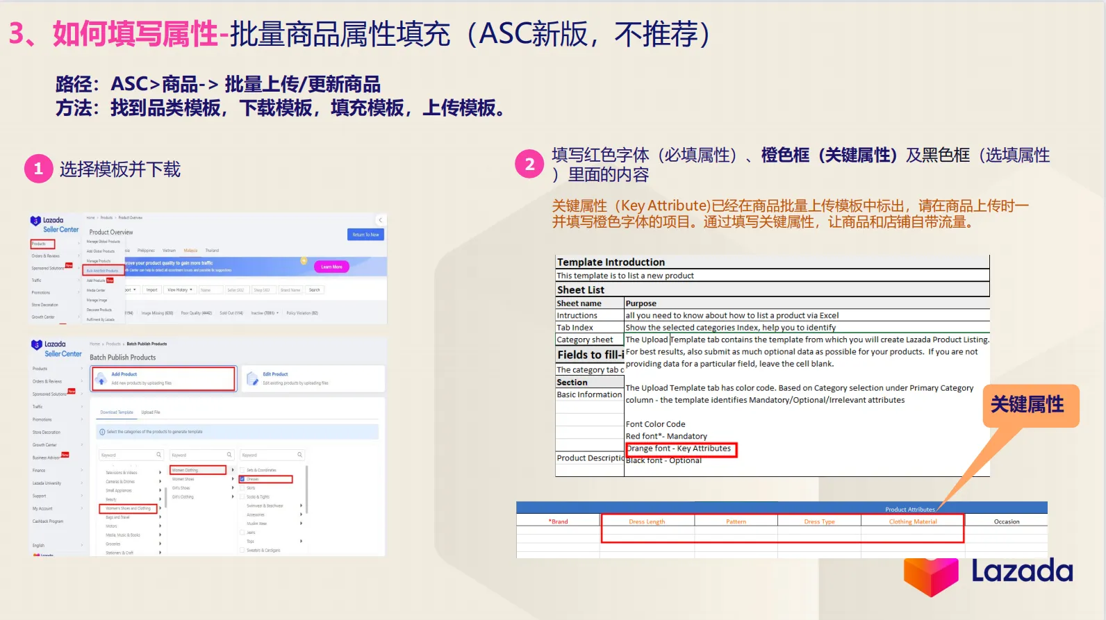 【Lazada知识大纲更新】产品属性填充