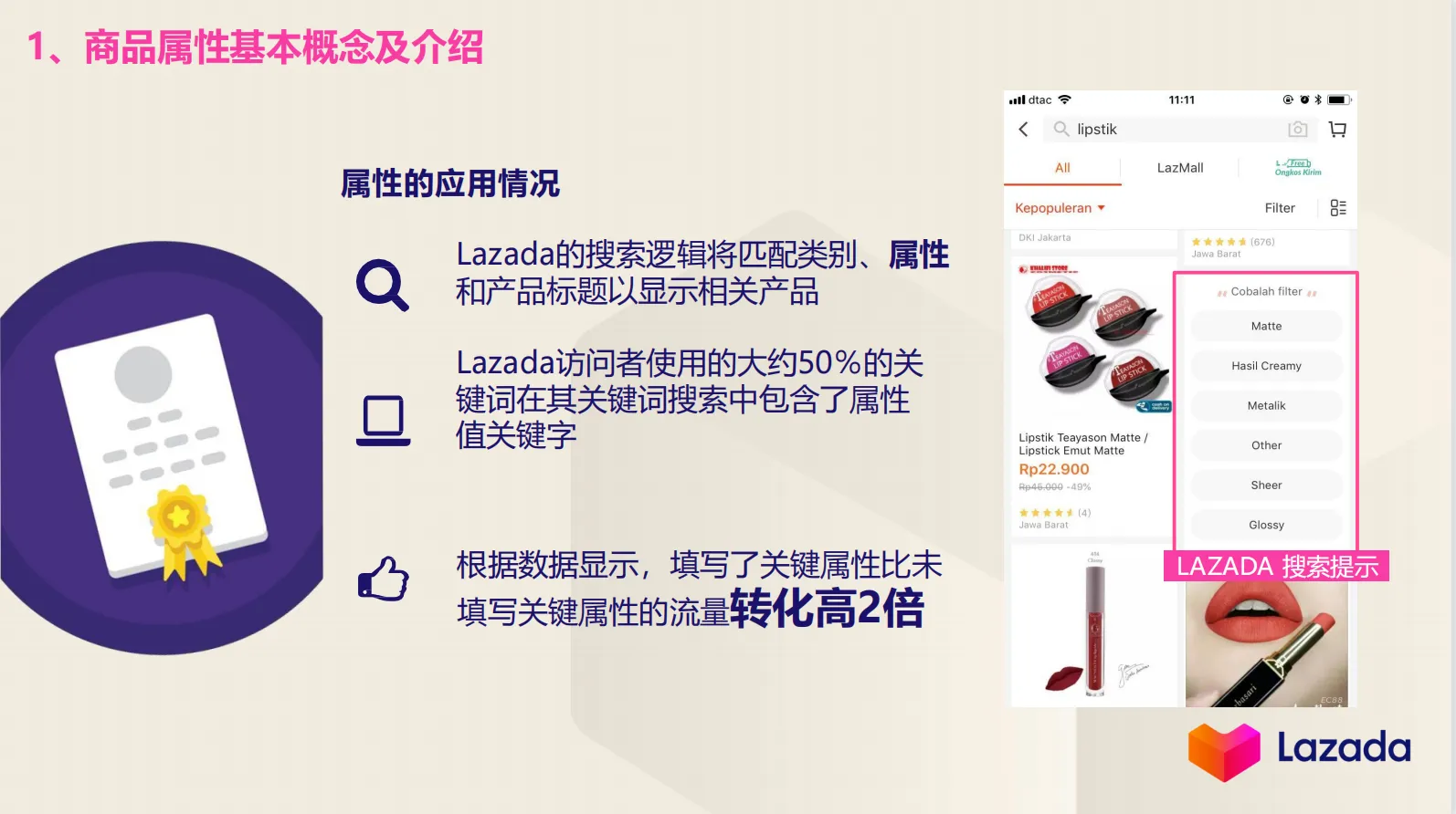 【Lazada知识大纲更新】产品属性填充