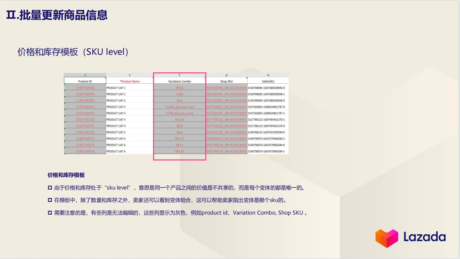 【Lazada知识大纲更新】Lazada如何批量更新产品/价格/库存