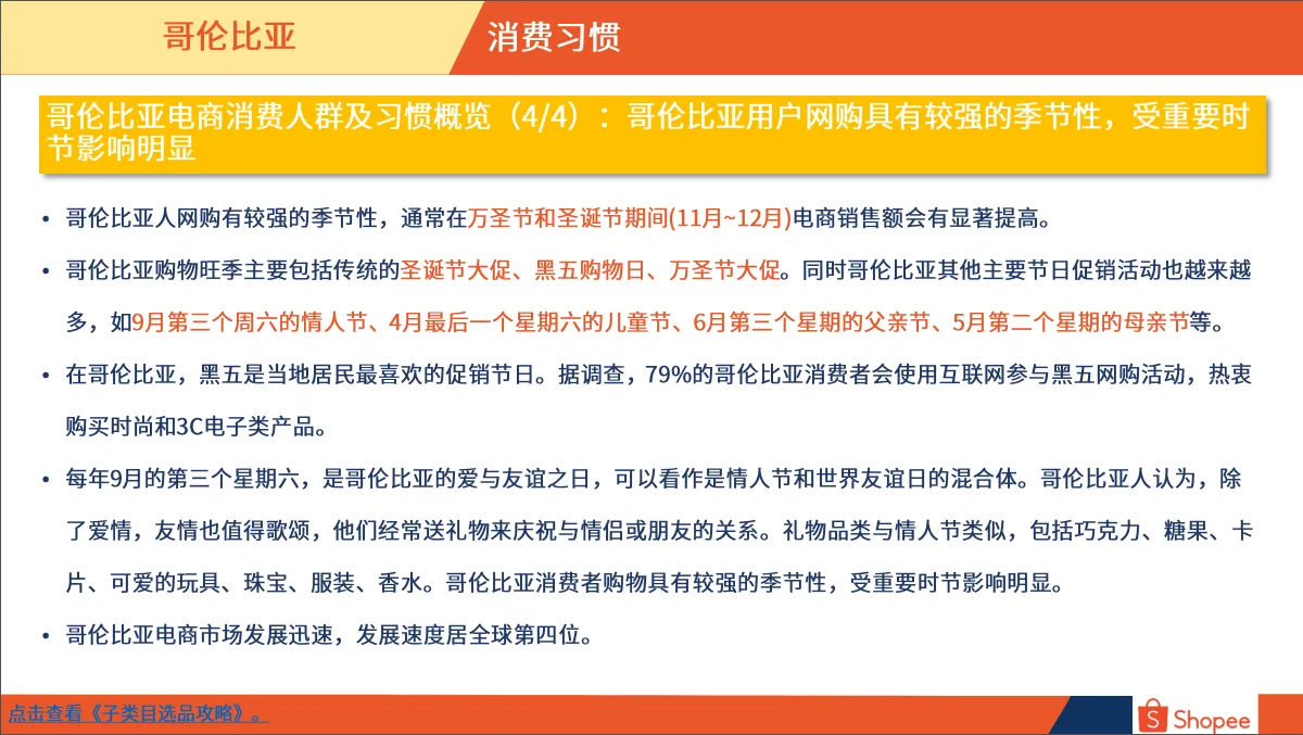 哥伦比亚市场概览