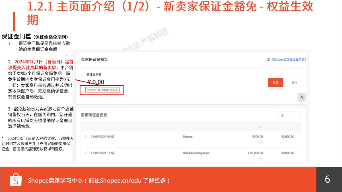 【Shopee知识大纲更新】Shopee保证金充值