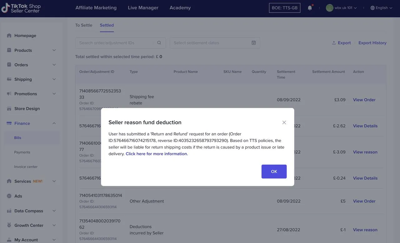【TikTok Shop知识大纲更新】【英国/东南亚】消费者自寄退货场景下的运费自动赔付